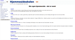 Desktop Screenshot of hjemmesideskolen.dk