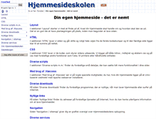 Tablet Screenshot of hjemmesideskolen.dk